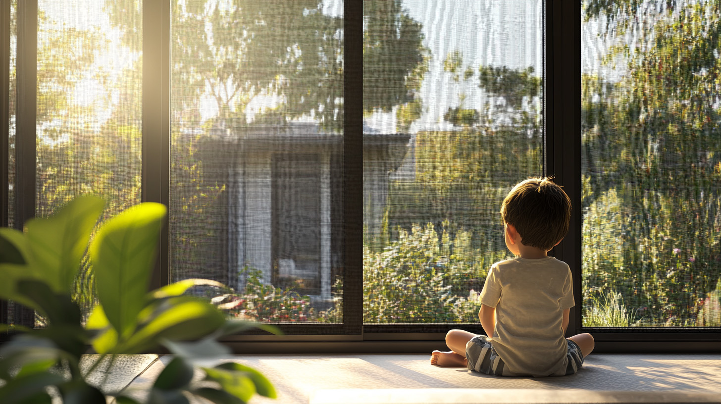 Kindersicher lüften mit Fliegengitter